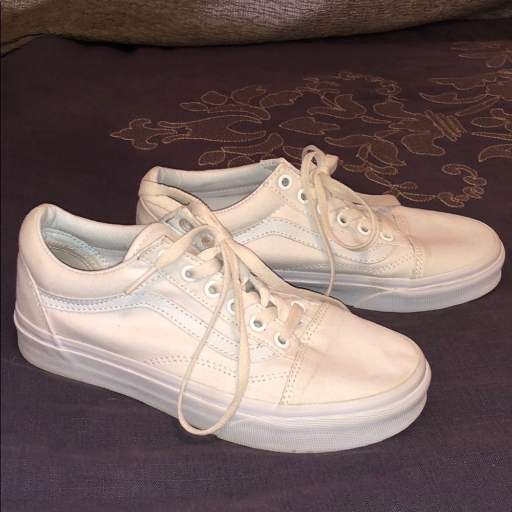 White old skool vans